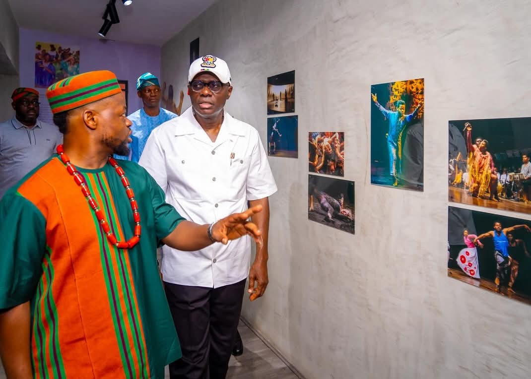 His Excellency, Governor of Lagos State Babajide Sanwo-Olu in tour at the QDance Creative Hub opening shot by Xhale NG